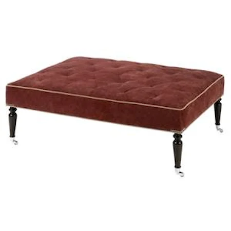 Cocktail Ottoman on Casters